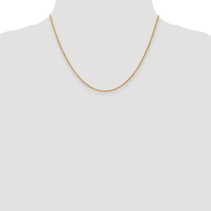 18 Inch 14K 1.5mm Loose Rope Chain Necklace