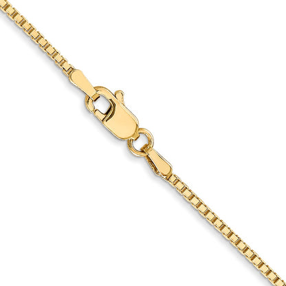 24 Inch 14K 1.3mm Box Chain Necklace