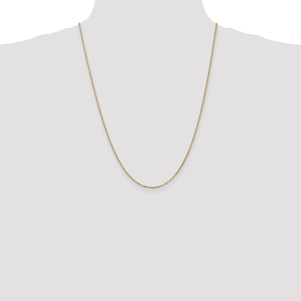 24 Inch 14K 1.3mm Box Chain Necklace