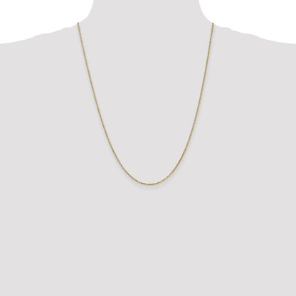 24 Inch 14K 1.3mm Box Chain Necklace