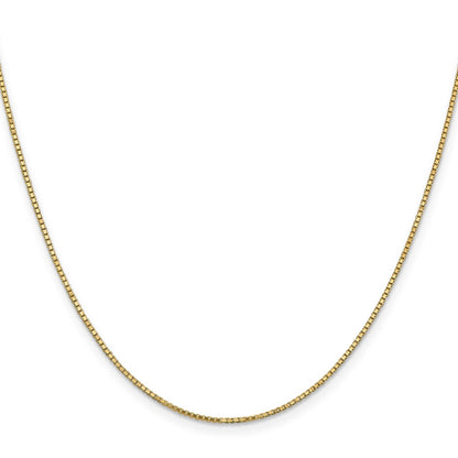 30 Inch 14K 1.2mm Box Chain Necklace