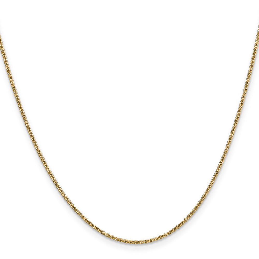 18 Inch 14K 1.4mm Round Cable Chain Necklace