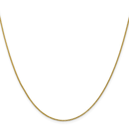 16 Inch 14K 1mm D/C Open Franco Chain Necklace