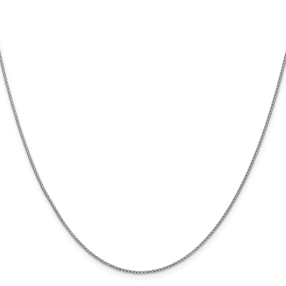 16 Inch 14K White Gold 1mm D/C Open Franco Chain Necklace