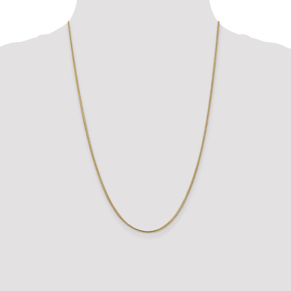 24 Inch 14K 1.1mm Franco Chain Necklace