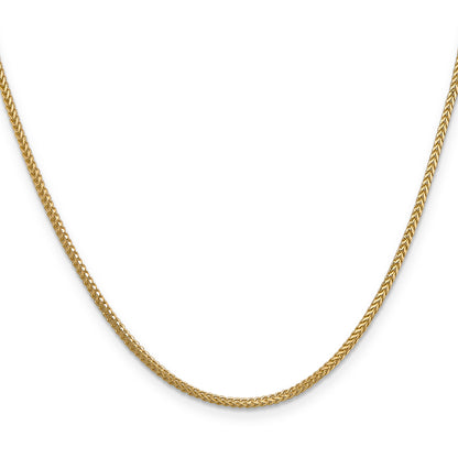 24 Inch 14K 1.25mm Franco Chain Necklace