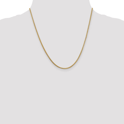 20 Inch 14K 1.25mm Franco Chain Necklace