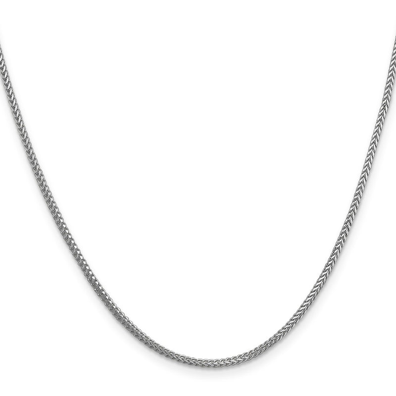 16 Inch 14K White Gold 1.25mm Franco Chain Necklace