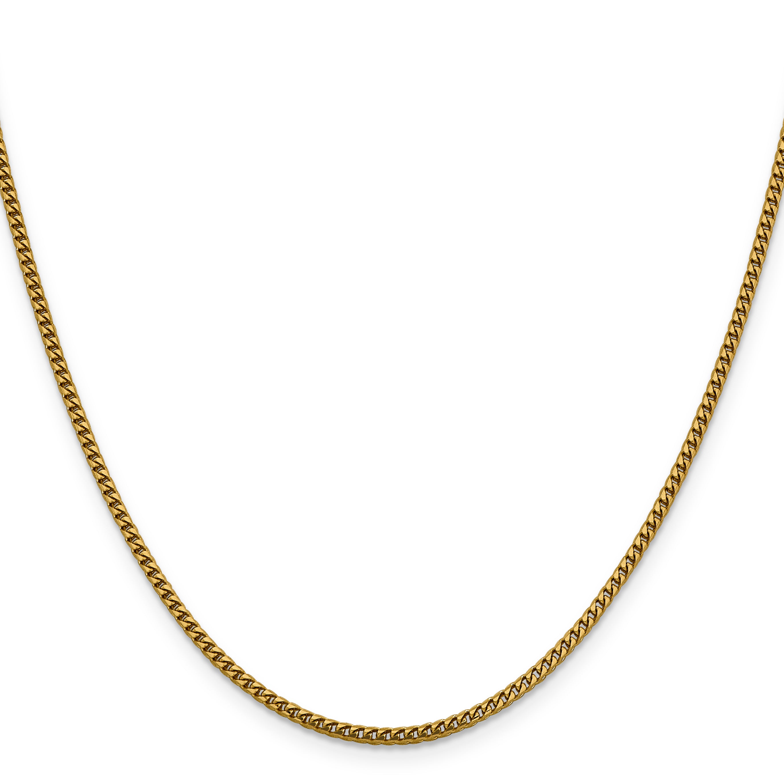 24 Inch 14K 2mm Franco Chain Necklace