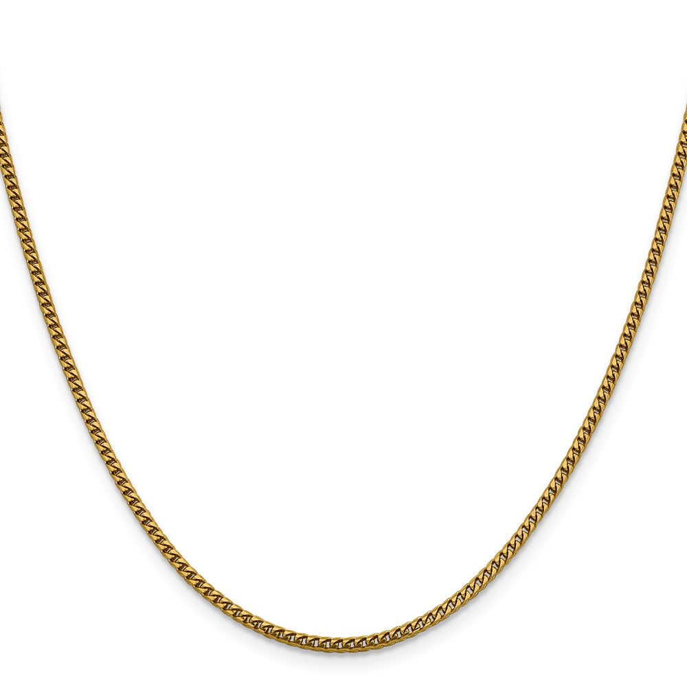 24 Inch 14K 2mm Franco Chain Necklace