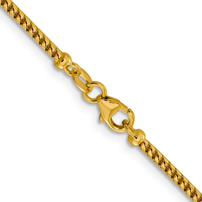 24 Inch 14K 2mm Franco Chain Necklace