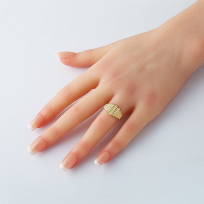 14K Yellow Gold Cleopatra Ring