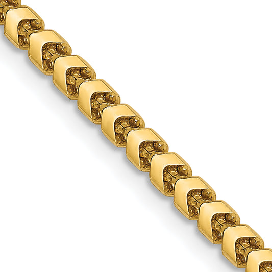 24 Inch 14K 2.4mm Franco Chain