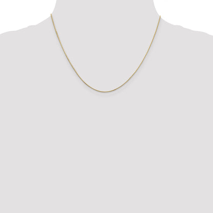18 Inch 14K .8mm D/C Octagonal Snake Chain