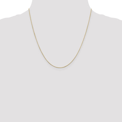 20 Inch 14K .8mm D/C Octagonal Snake Chain