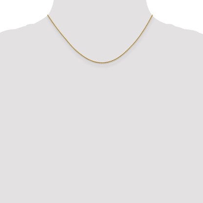 16 Inch 14K 1.15mm D/C Oval Link Chain Necklace