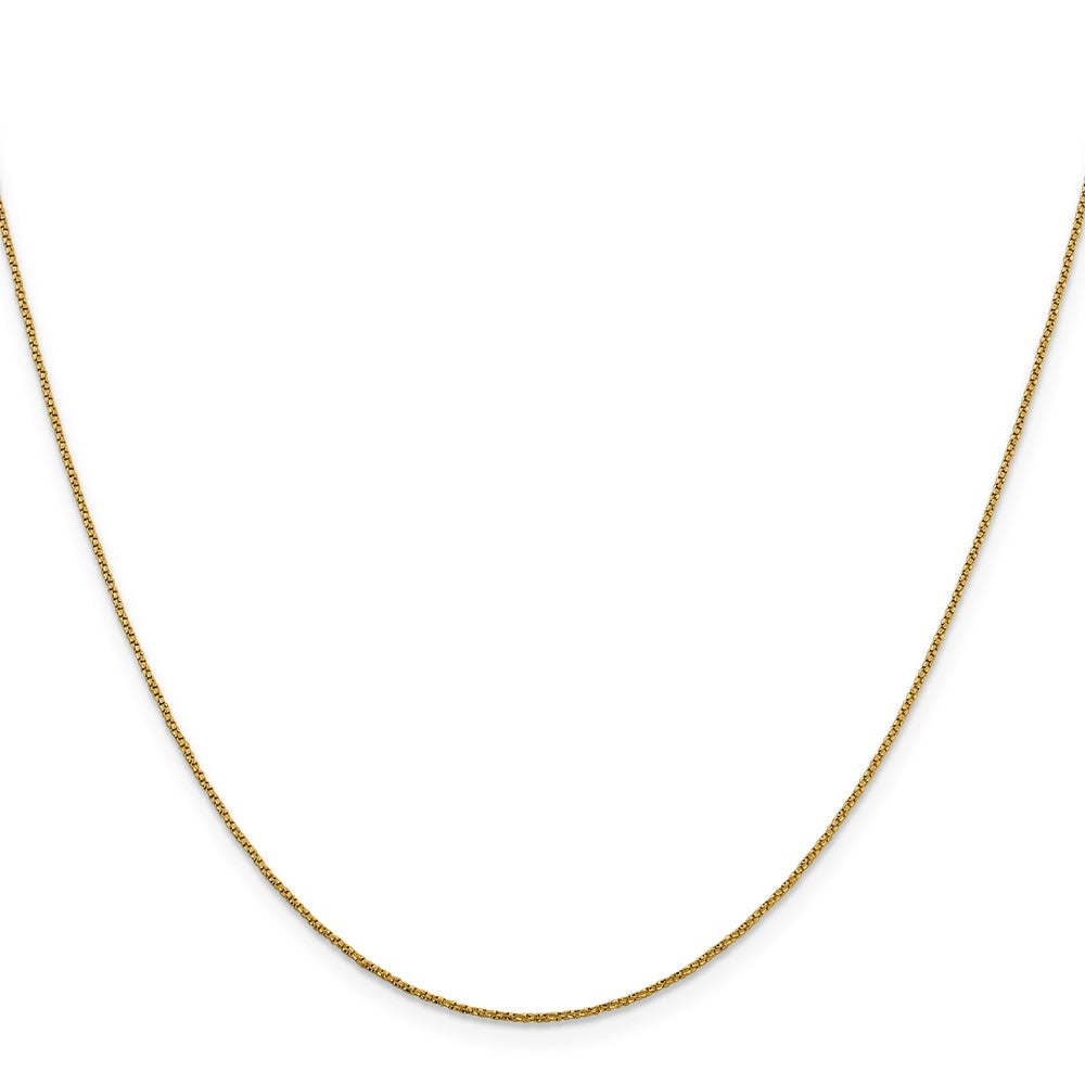 20 Inch 14K .9mm D/C Twisted Box Chain Necklace