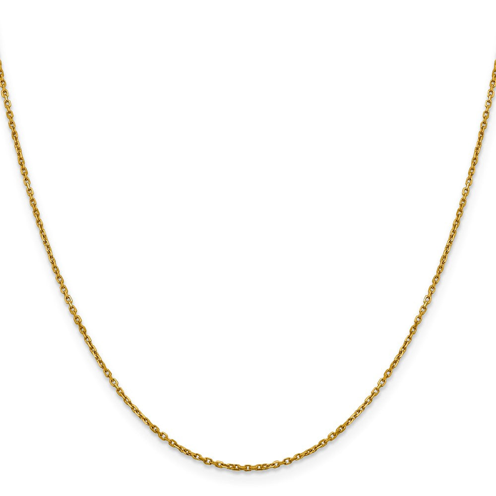 18 Inch 14K 1.25mm D/C Rolo Chain Necklace