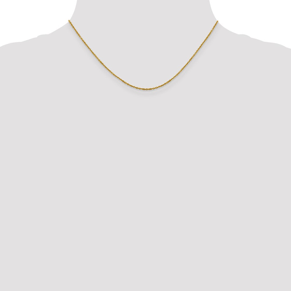 16 Inch 14K 1.25mm D/C Rolo Chain Necklace