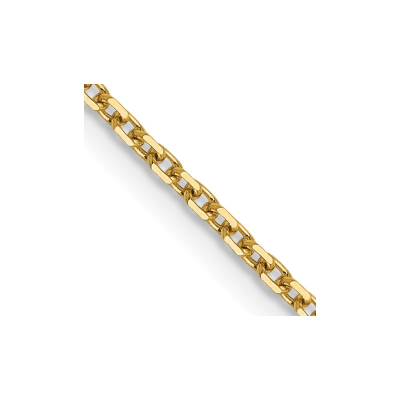 16 Inch 14K 1.25mm D/C Rolo Chain Necklace