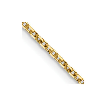 18 Inch 14K 1.25mm D/C Rolo Chain Necklace