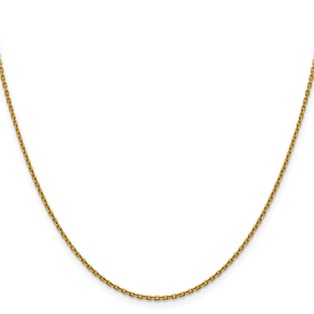 18 Inch 14K 1.5mm D/C Rolo Chain Necklace