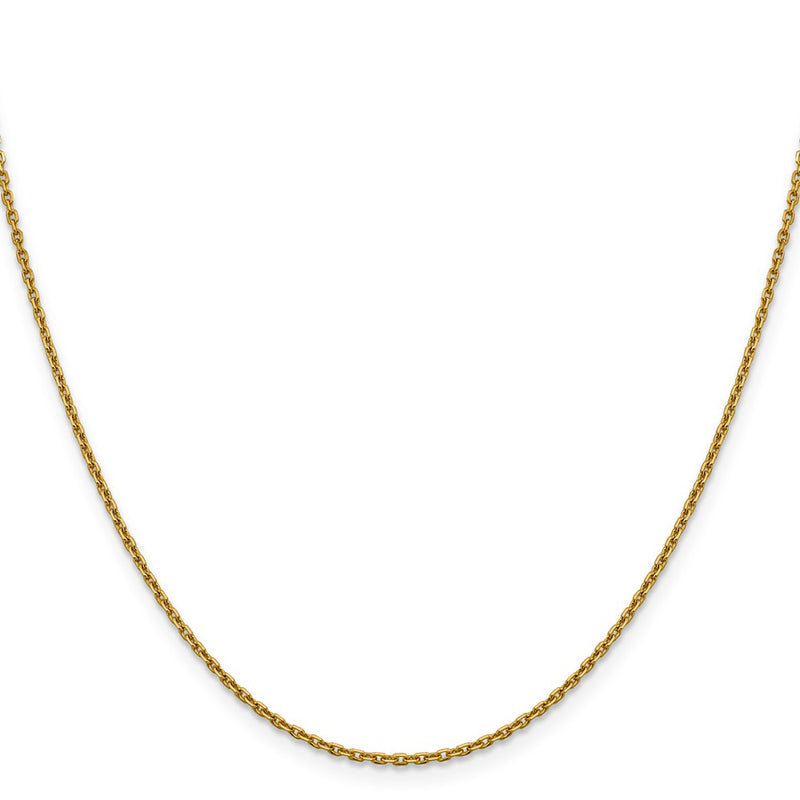 18 Inch 14K 1.5mm D/C Rolo Chain Necklace