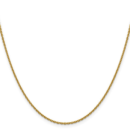 24 Inch 14K 1.5mm D/C Rolo Chain Necklace