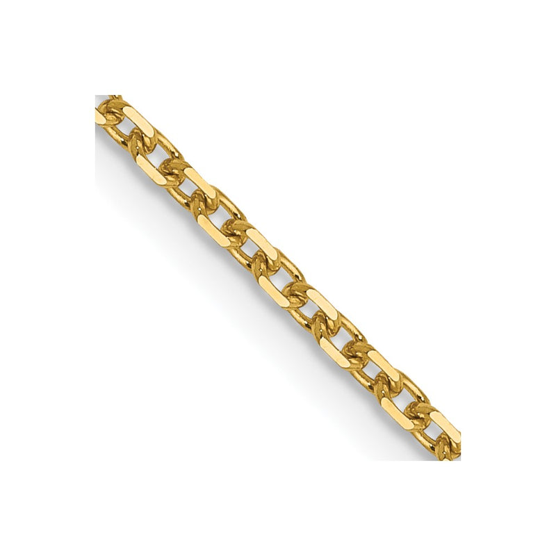 18 Inch 14K 1.5mm D/C Rolo Chain Necklace