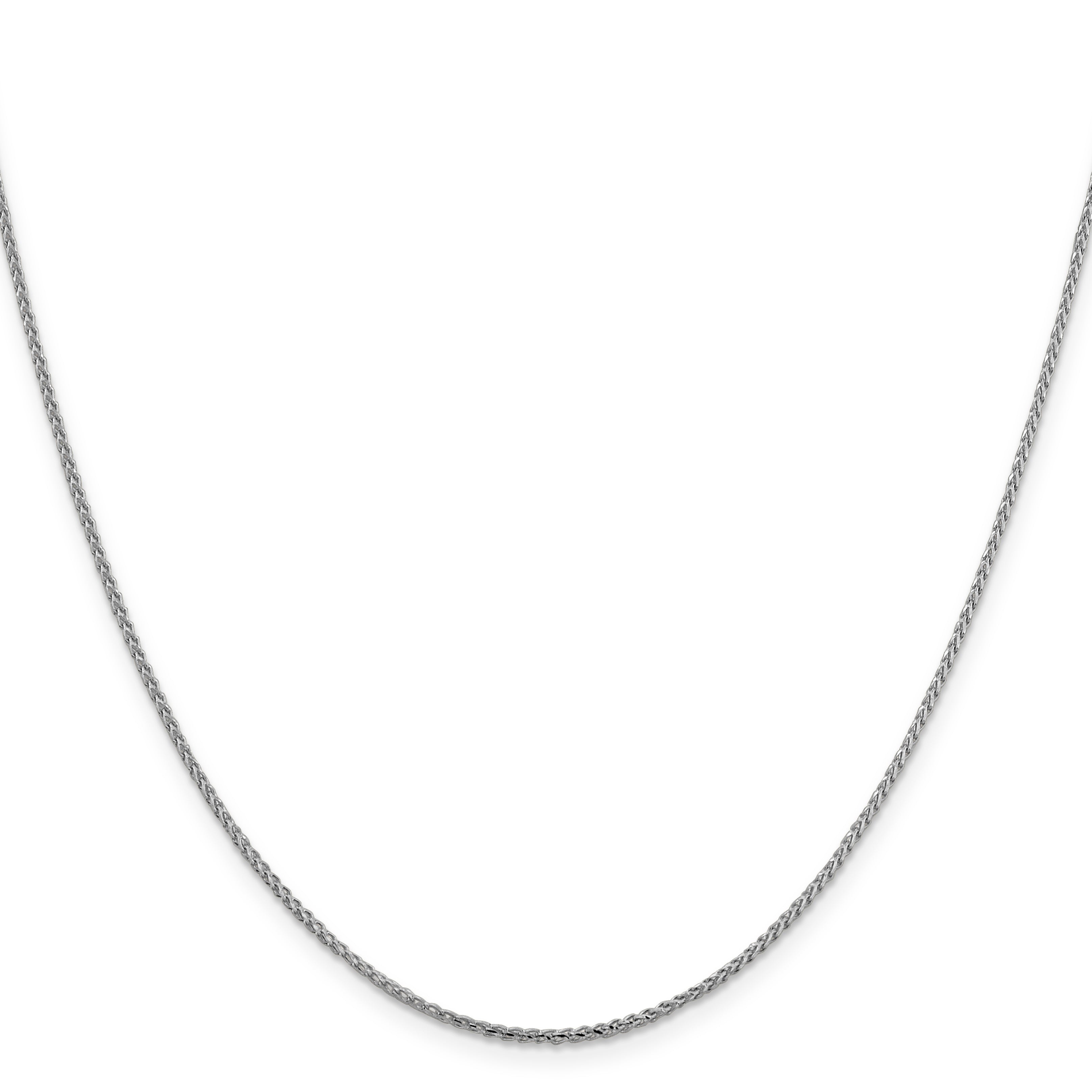 16 Inch 14K White Gold 1.4mm D/C Open Franco Chain