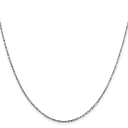 16 Inch 14K White Gold 1.4mm D/C Open Franco Chain