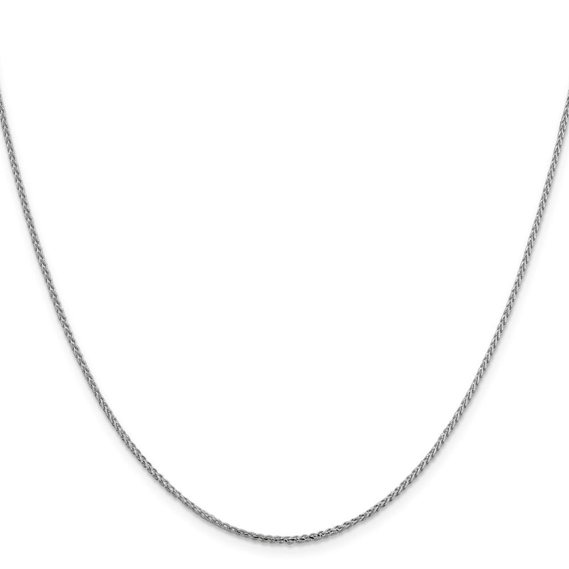 14K White Gold 1.4mm D/C Open Franco Chain Necklace