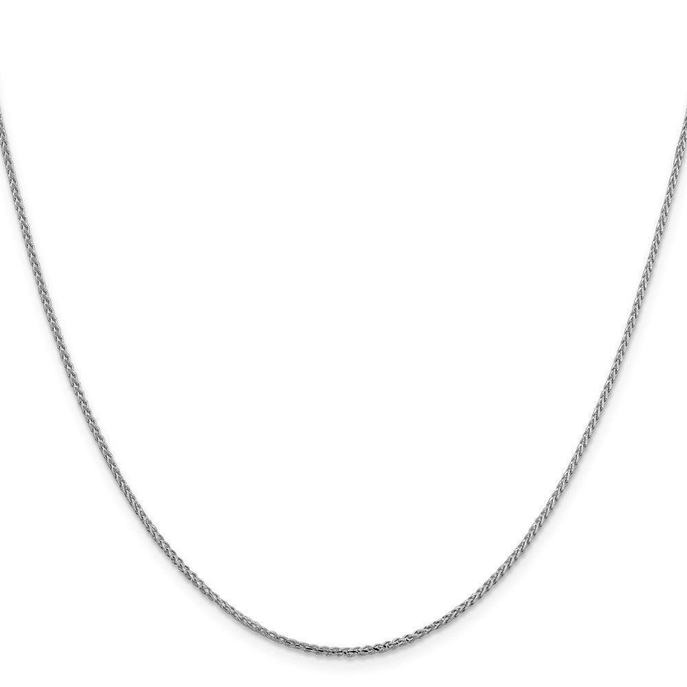 20 Inch 14K White Gold 1.4mm D/C Open Franco Chain Necklace