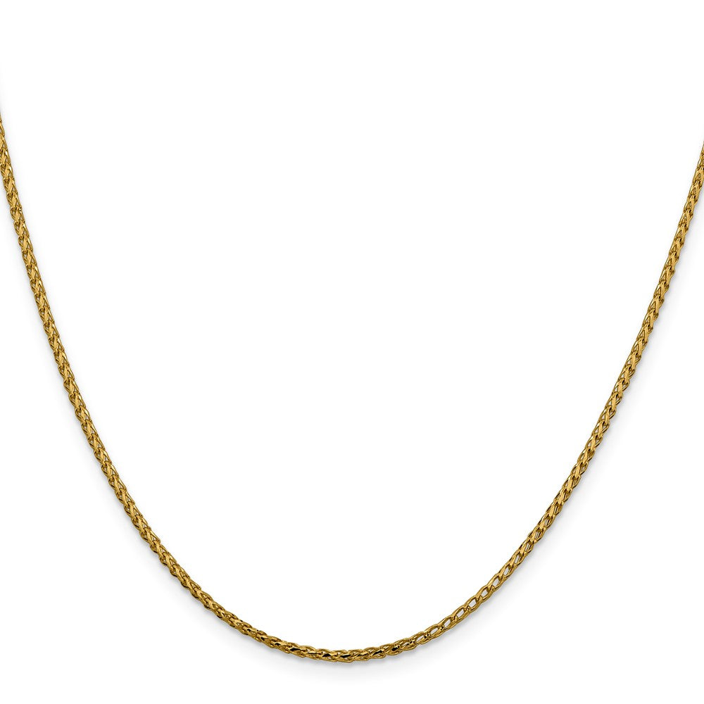 20 Inch 14K 1.6mm D/C Open Franco Chain Necklace