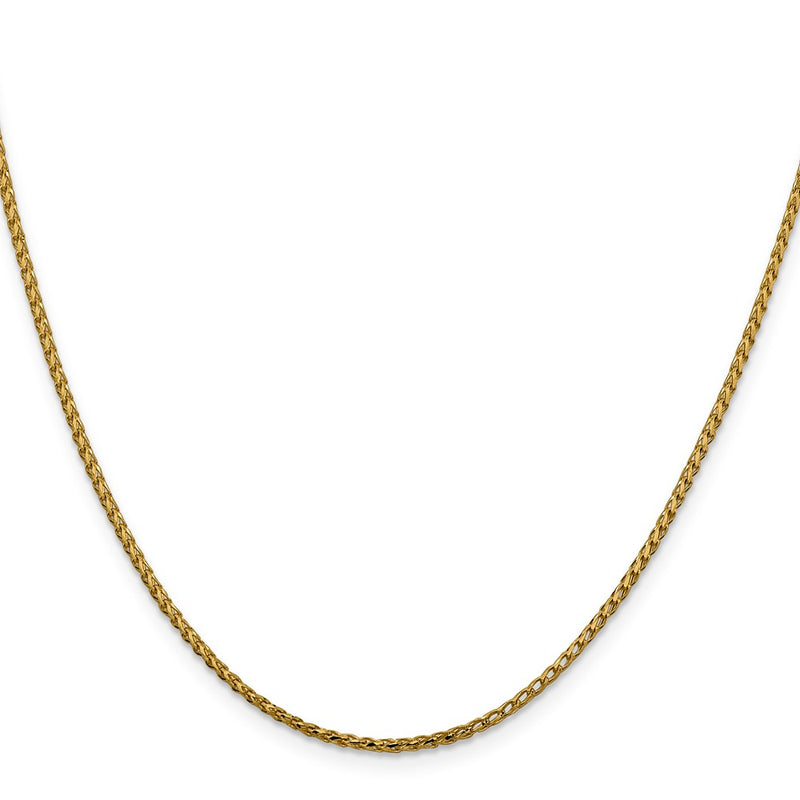 20 Inch 14K 1.6mm D/C Open Franco Chain Necklace