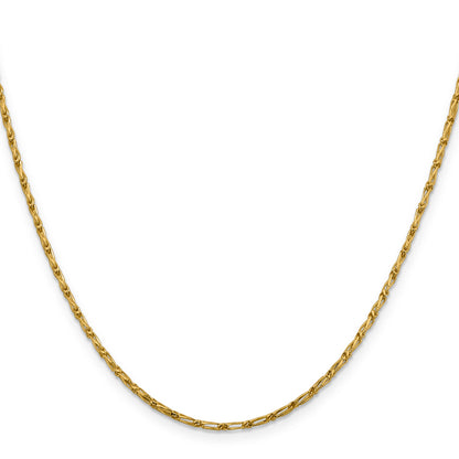 20 Inch 14K 1.6mm D/C Long Link Franco Chain