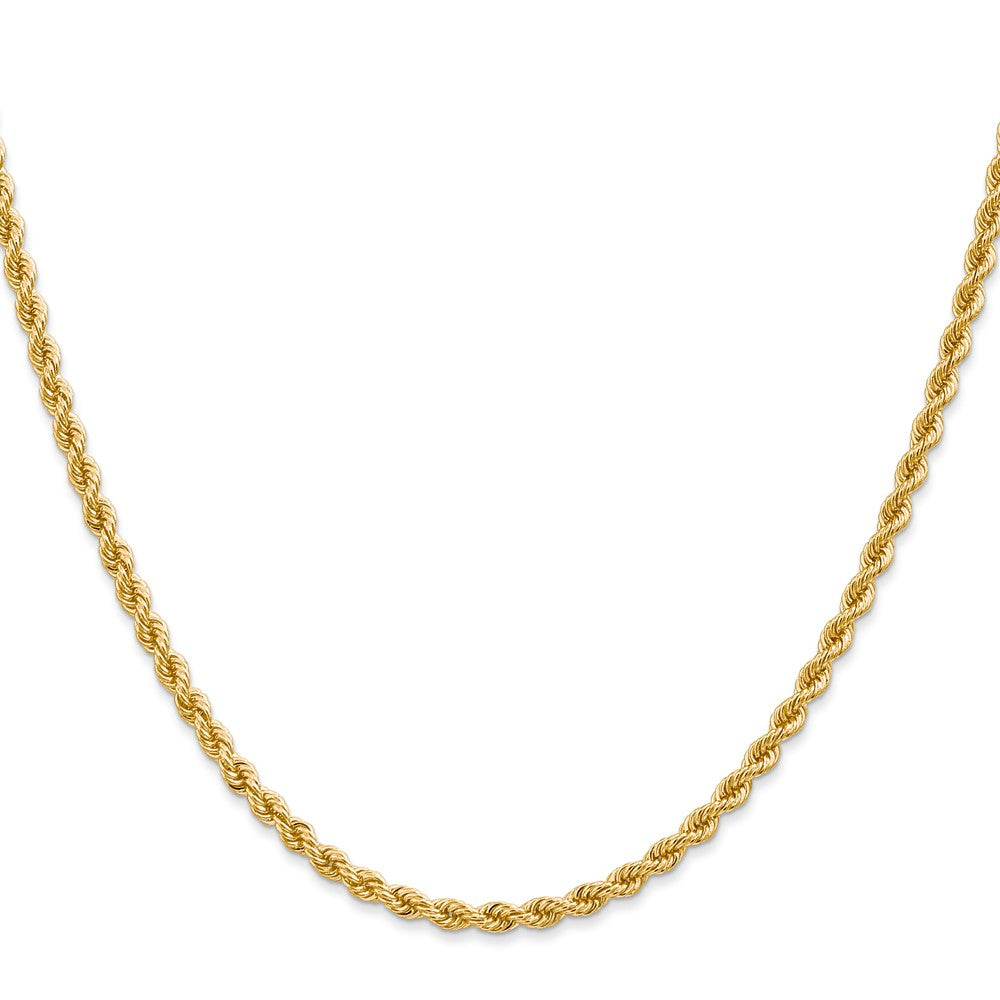 24 Inch 14K 2.75mm Solid Regular Rope Chain Necklace