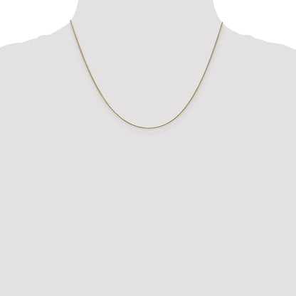 18 Inch 14K .65mm D/C Spiga Chain Necklace