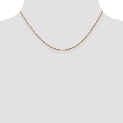 16 Inch 14K 1mm D/C Spiga Chain Necklace
