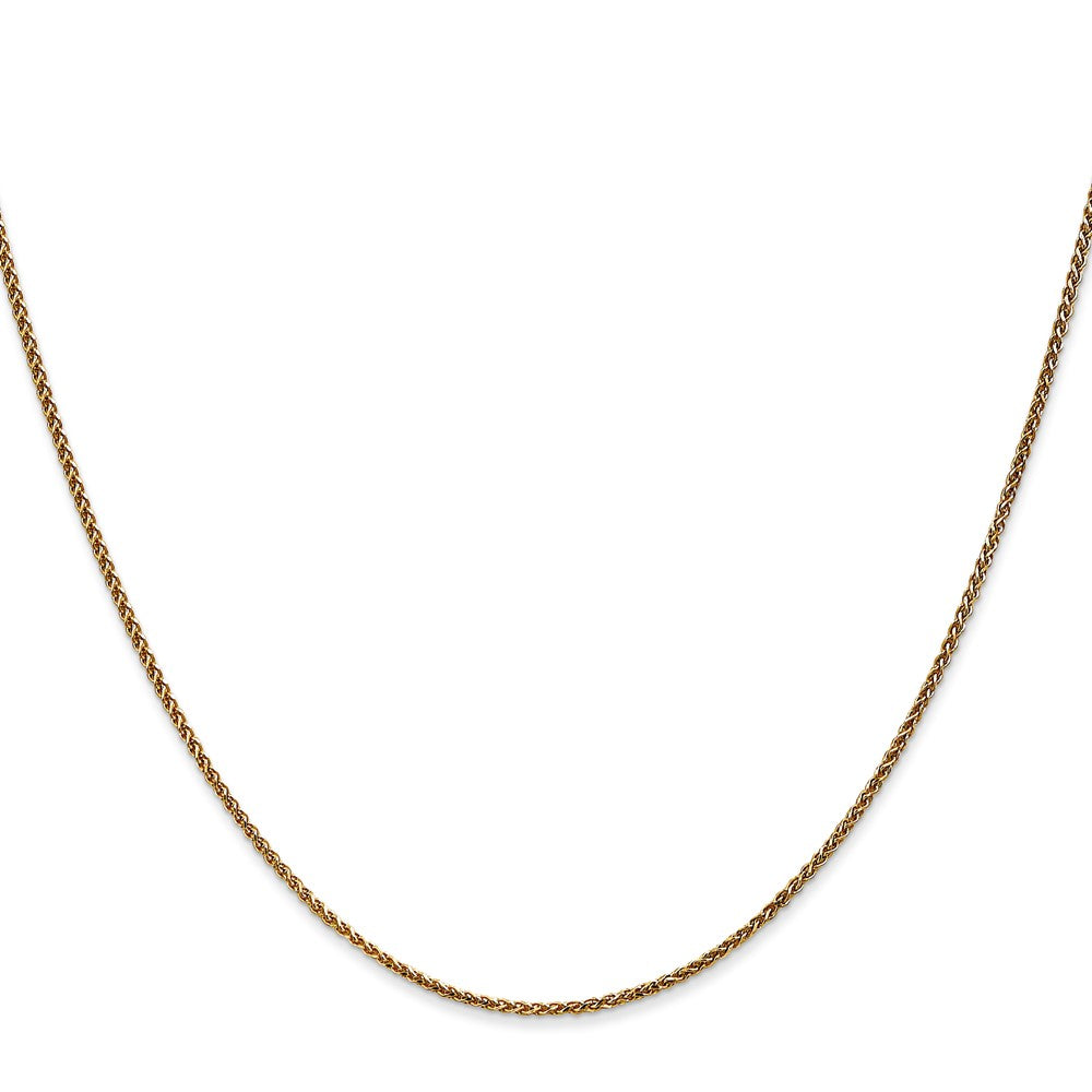 18 Inch 14K 1.2mm D/C Spiga Chain Necklace