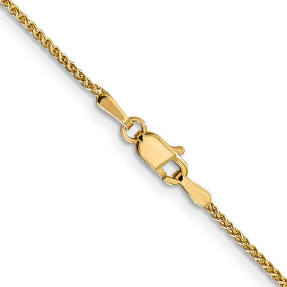 18 Inch 14K 1.2mm D/C Spiga Chain Necklace