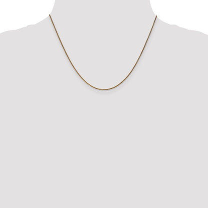 18 Inch 14K 1.2mm D/C Spiga Chain Necklace