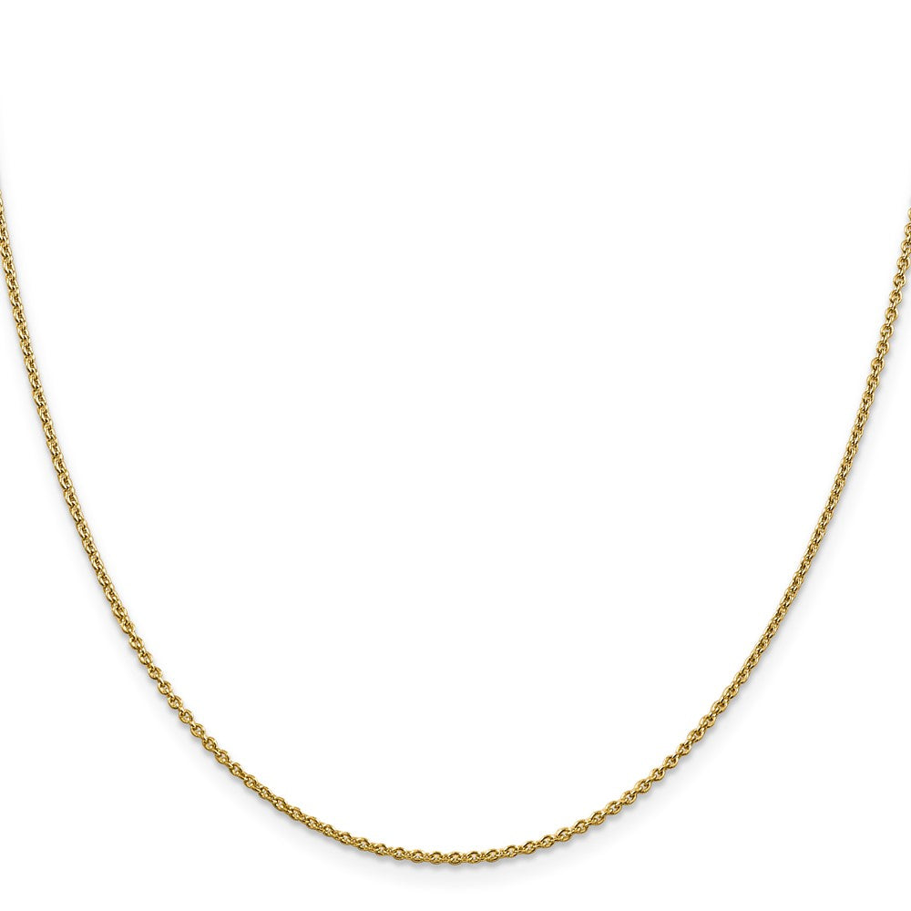 20 Inch 14K 1.8mm Round Cable Chain Necklace