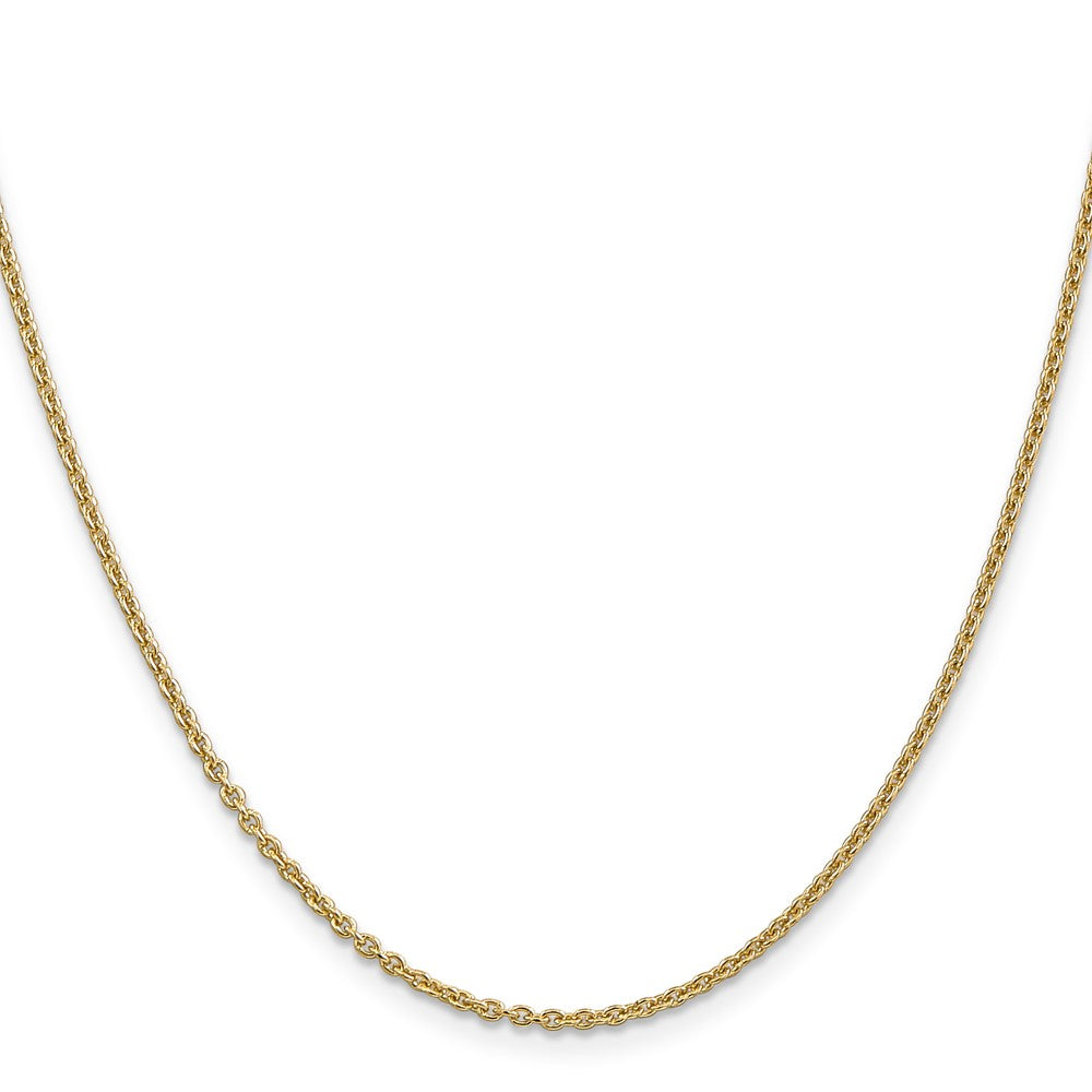 16 Inch 14K 1.95mm Round Cable Chain Necklace