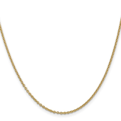 20 Inch 14K 1.95mm Round Cable Chain Necklace