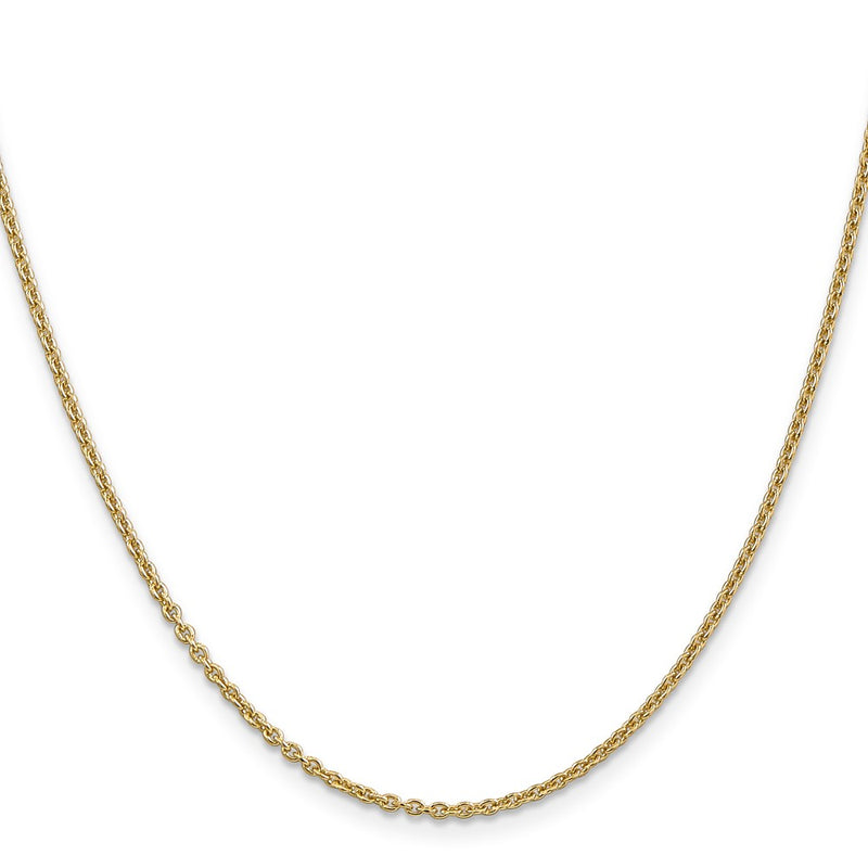 20 Inch 14K 1.95mm Round Cable Chain Necklace
