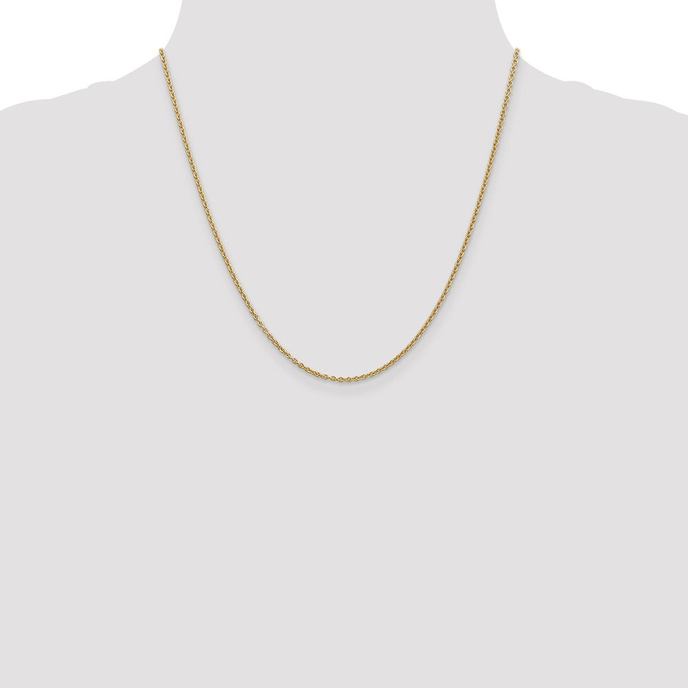 20 Inch 14K 1.95mm Round Cable Chain Necklace