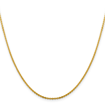20 Inch 14K 1.95mm Flat Cable Chain Necklace