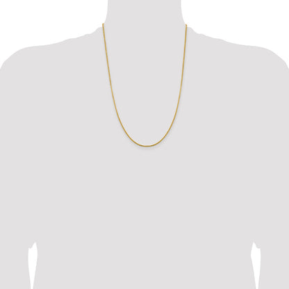 24 Inch 14K 1.95mm Flat Cable Chain Necklace