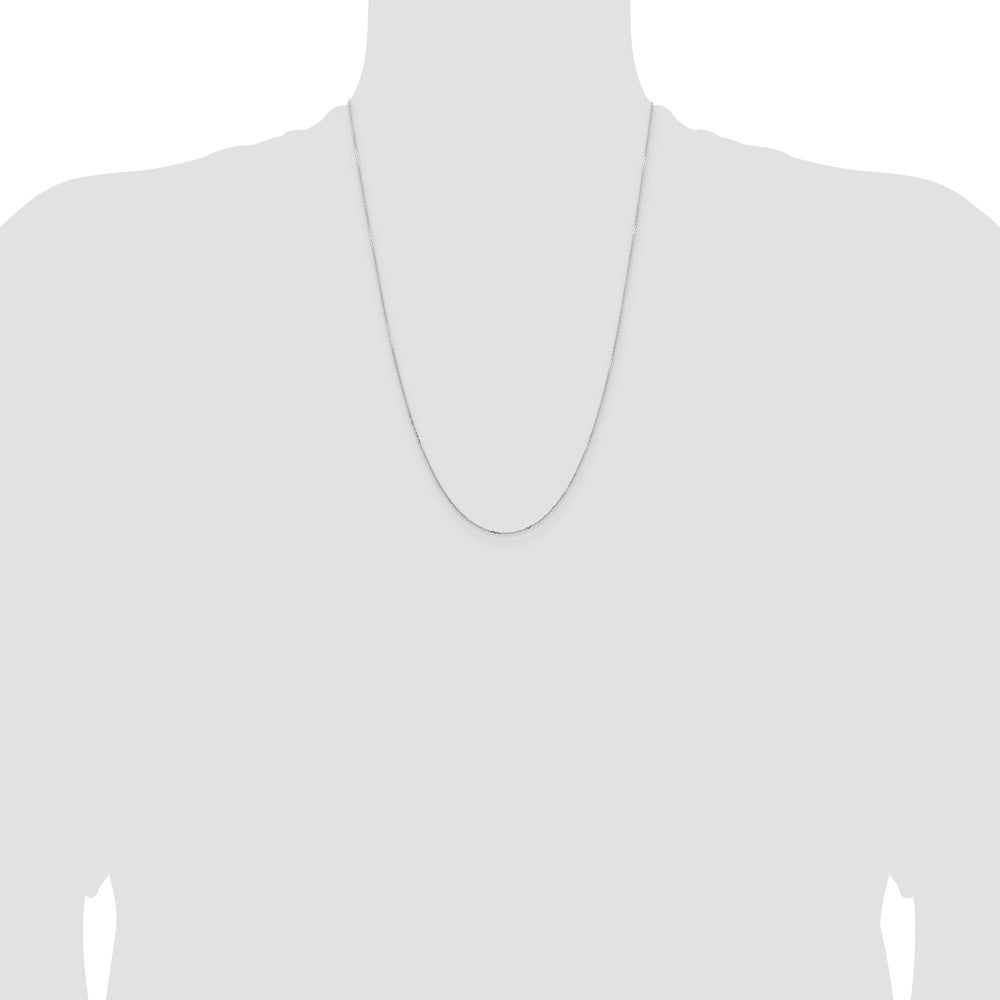24 Inch 14K Yellow Gold .85mm D/C Cable Chain Necklace